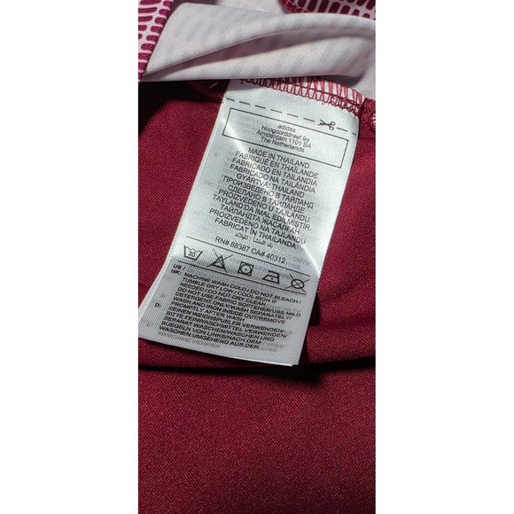 Adidas Gradient Sleeveless Polo Womens M Burgundy HA3385 Golf Shirt NWT Active - Picture 8 of 10